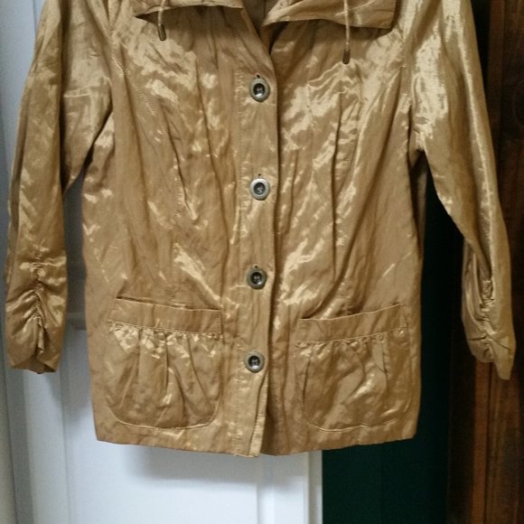 Ruby Rd. Gold Metallic Jacket - Picture 2 of 3